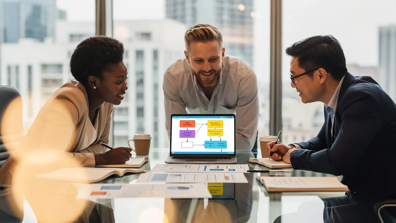 Expert Salesforce admin team collaborating on workflow strategy