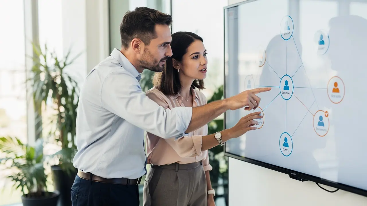 Team reviewing Salesforce security model and role structure