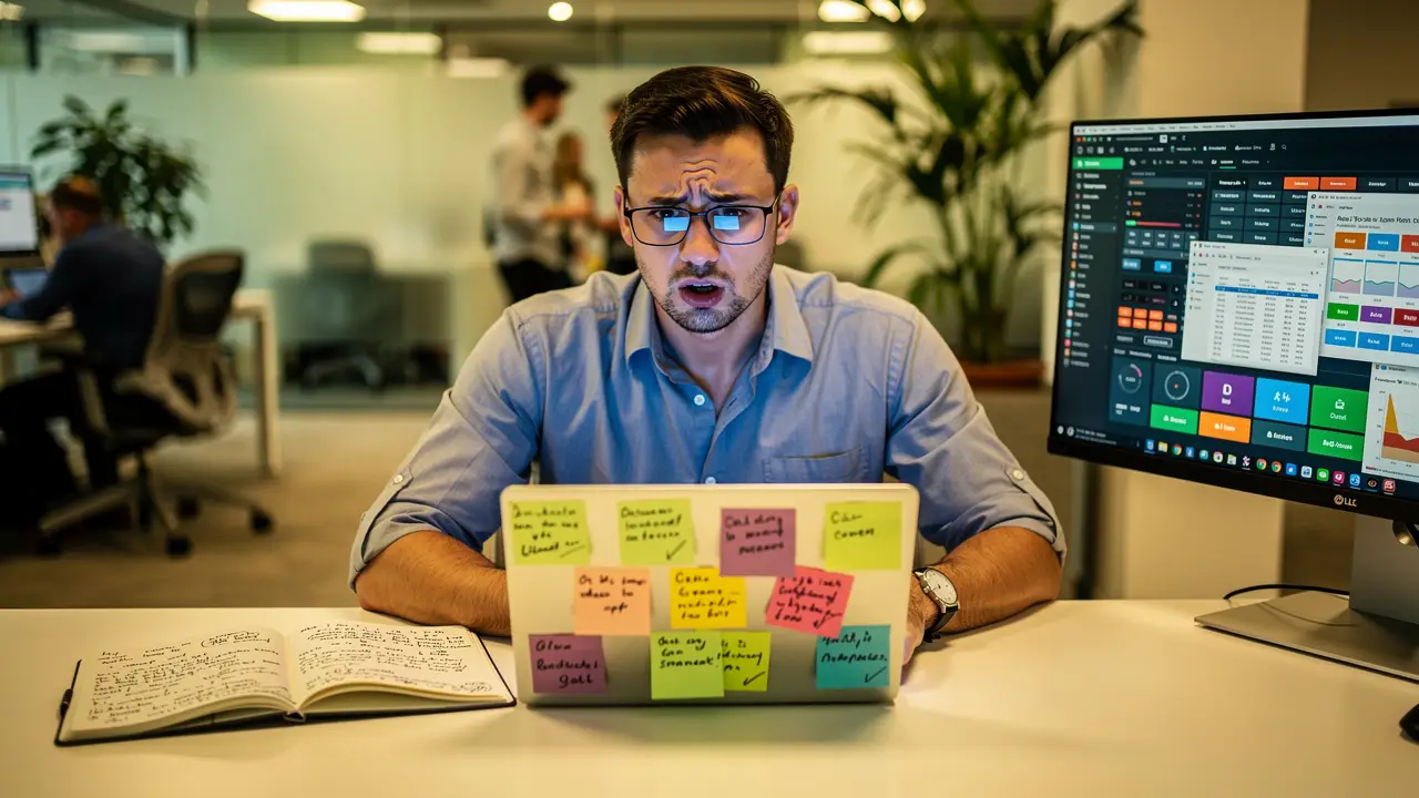 Frustrated sales rep struggling with low Salesforce adoption